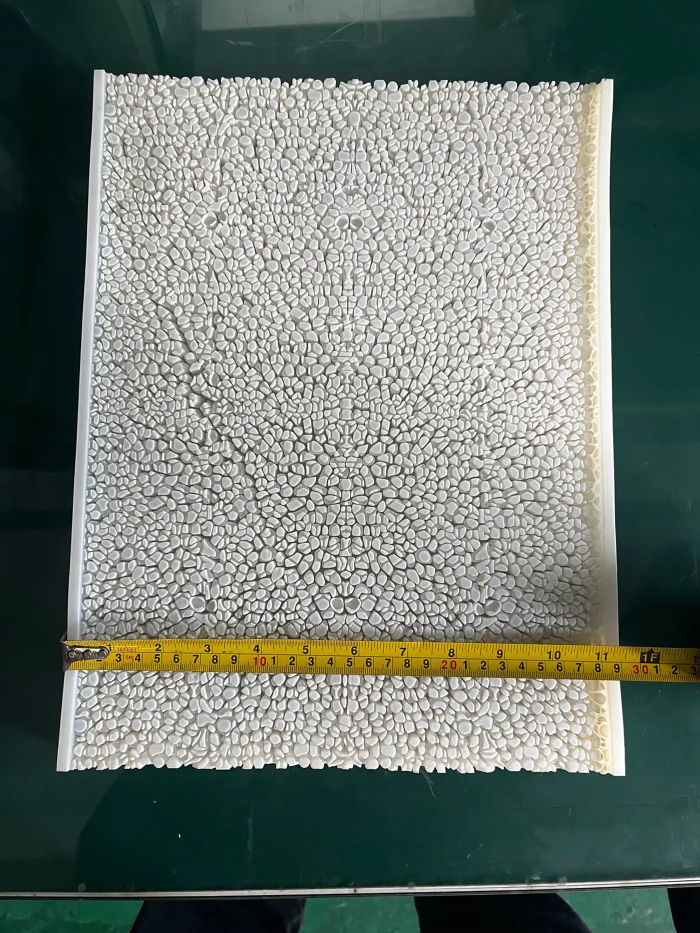 Cavity layout on a commercial chocolate RTV tray